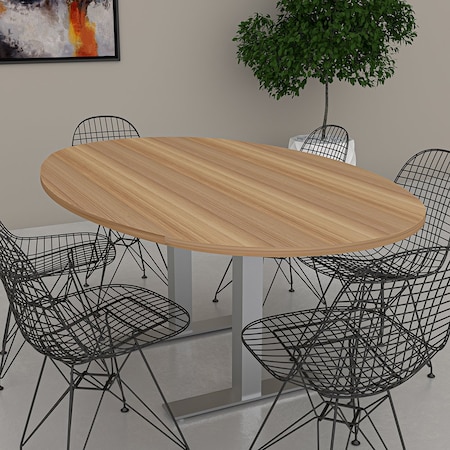 Skutchi Designs 45.25 in W, 71.5 in L, 29 in H, Engineered Wood Top, White HAR-BOVL-46X72-T-WHCYPRESS